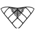 Obsessive Miamor - Netzoffener Spitzen-Slip (Schwarz)