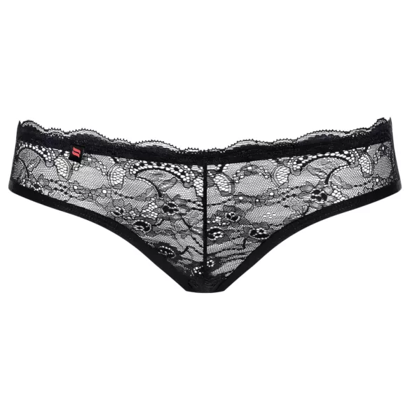 Obsessive Frivolla - pikante schwarze Damen-Spitzenpanty