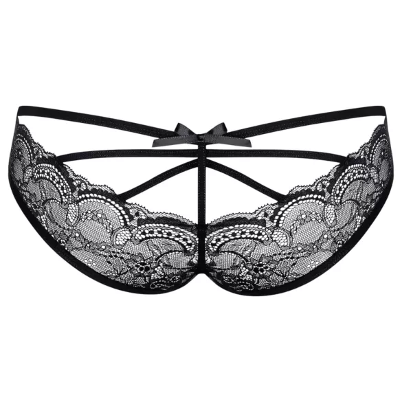 Obsessive Frivolla - pikante schwarze Damen-Spitzenpanty