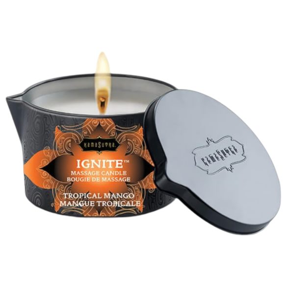 Kama Sutra - vegane Massagekerze - süße Mango (170g)