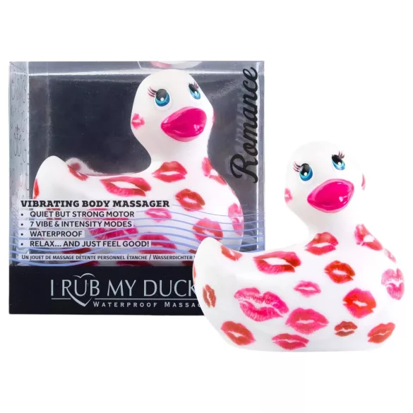 My Duckie Romance 2.0 - wasserdichter Klitoris-Vibrator (weiß-pink)