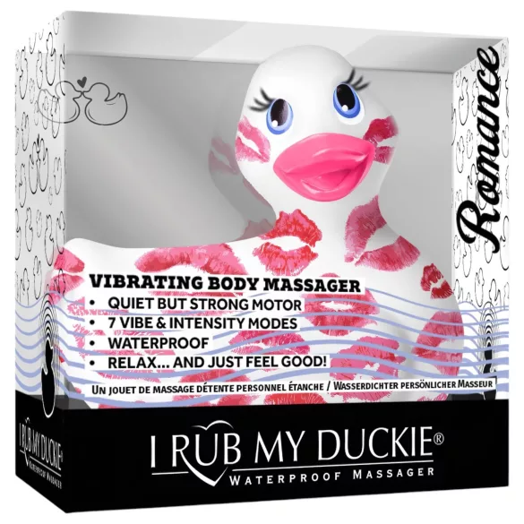 My Duckie Romance 2.0 - wasserdichter Klitoris-Vibrator (weiß-pink)