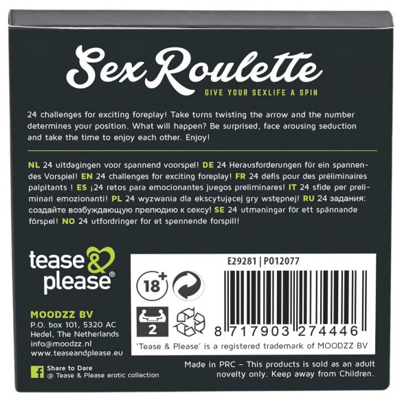 Sex Roulette Vorspiel - Erotikspiel (in 10 Sprachen)