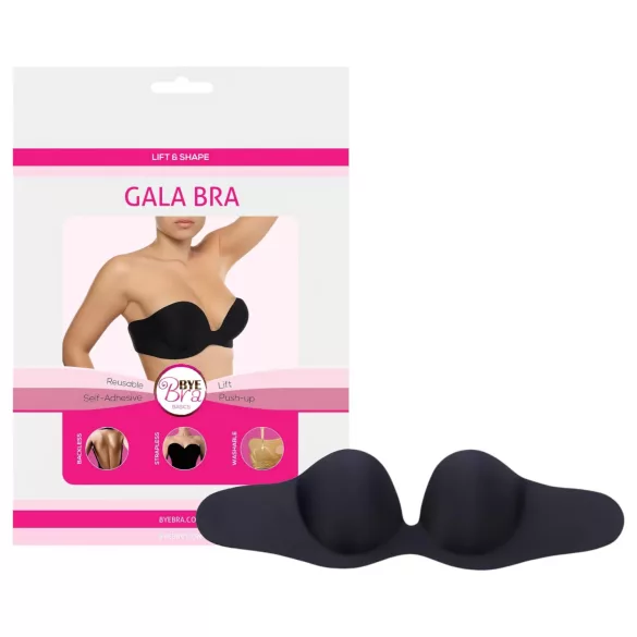 Bye Bra Gala D - Unsichtbarer Push-up BH (schwarz)
