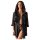 Obsessive Satinia Robe - Satin Morgenmantel Set (Schwarz) - L/XL