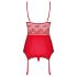 Obsessive Lovica - Spitze Strapstop & String (Rot) - L/XL