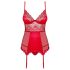 Obsessive Lovica - Spitze Strapstop & String (Rot) - L/XL