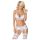 Obsessive 810-SEG-2 - Verführerisches Spitzen-Lingerie-Set (Weiß) - L/XL