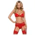 Obsessive Heartina - Dessous-Set (Rot) - L/XL