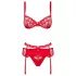Obsessive Heartina - Dessous-Set (Rot) - L/XL