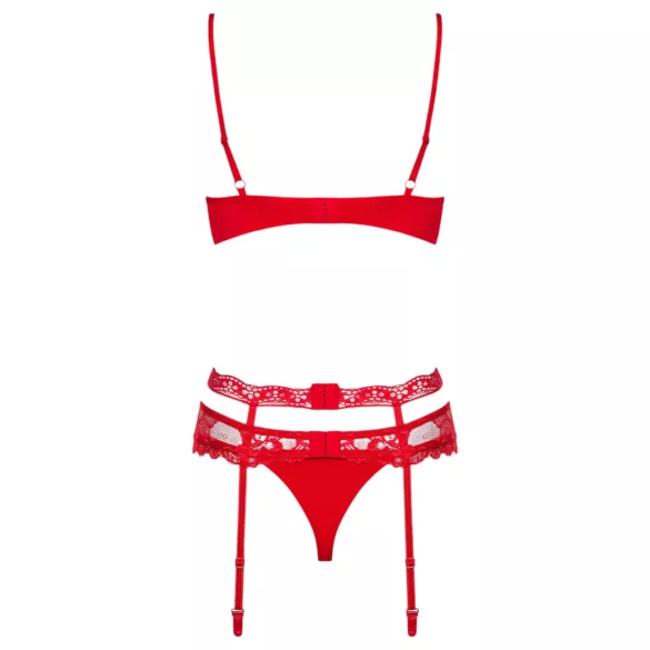 Obsessive Heartina - Dessous-Set (Rot) - L/XL