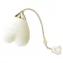 ZALO Baby Heart - intelligenter wasserdichter Vibro für Kitzler (weiß)