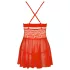 Obsessive 838-BAB-3 - pikante Spitzen-Babydoll und String (rot) - L/XL
