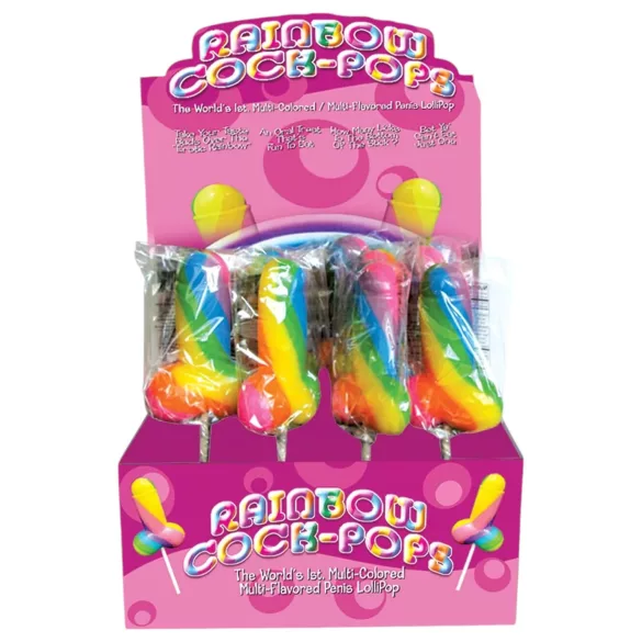 Rainbow Cock Pop - Penis-Lutscher (85 g) - mit Fruchtgeschmack