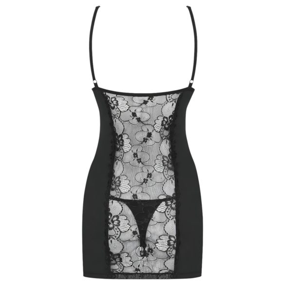 Obsessive Heartina - Negligé und String (schwarz)