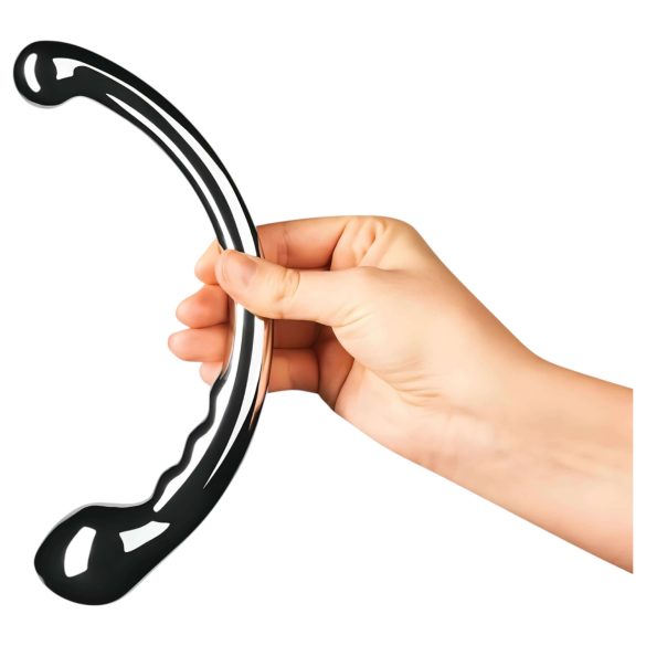 Le Wand - doppelseitiger Edelstahl-Dildo (silber)