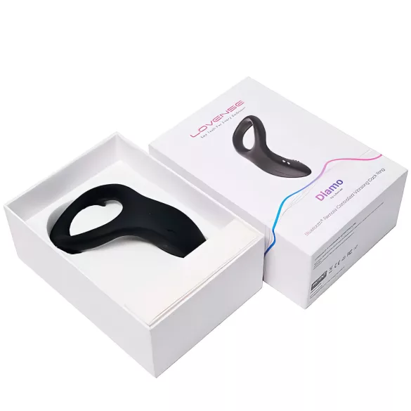 LOVENSE Diamo - intelligenter, vibrierender Penisring (schwarz)