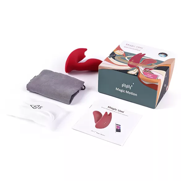Magic Motion Umi - tragbarer, app-gesteuerter Einlegevibrator (rot)