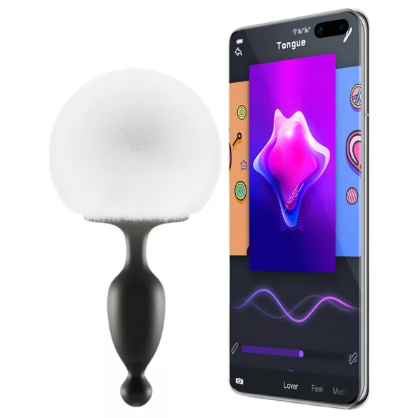 Magic Motion Bunny - smarter Anal-Vibrator mit Kaninchenschwanz (weiß)