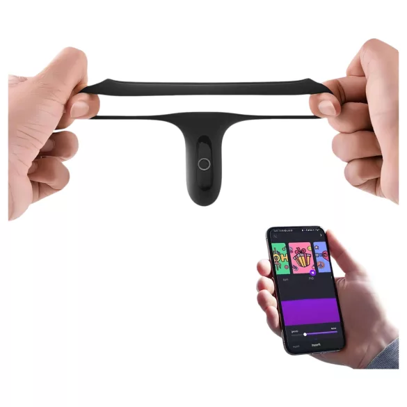 Magic Motion Rise - App-gesteuerter Vibrations-Penisring für Männer (schwarz)