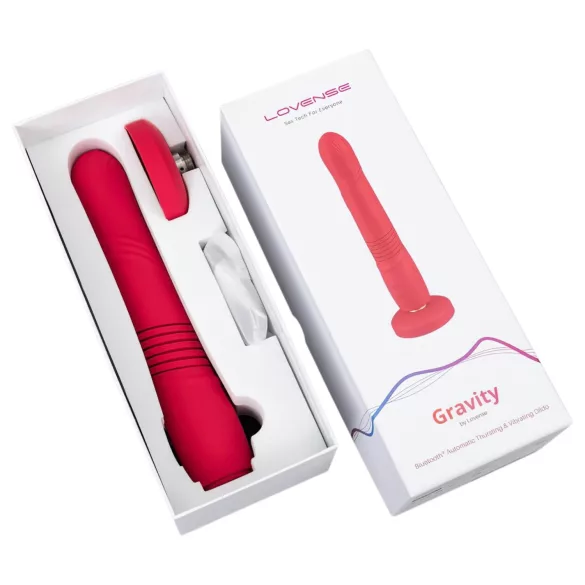LOVENSE Gravity - wiederaufladbarer Stoßvibrator (rot)