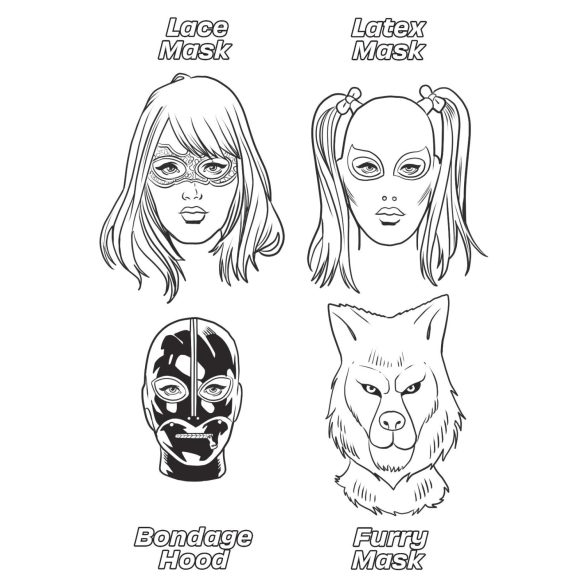 WoodRocket - Fetisch Welt - Erotisches Malbuch für Erwachsene