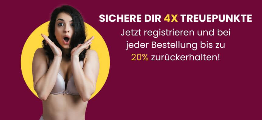 Erhalte 4x Treuepunkte im Lovesexshop.ch Sexshop
